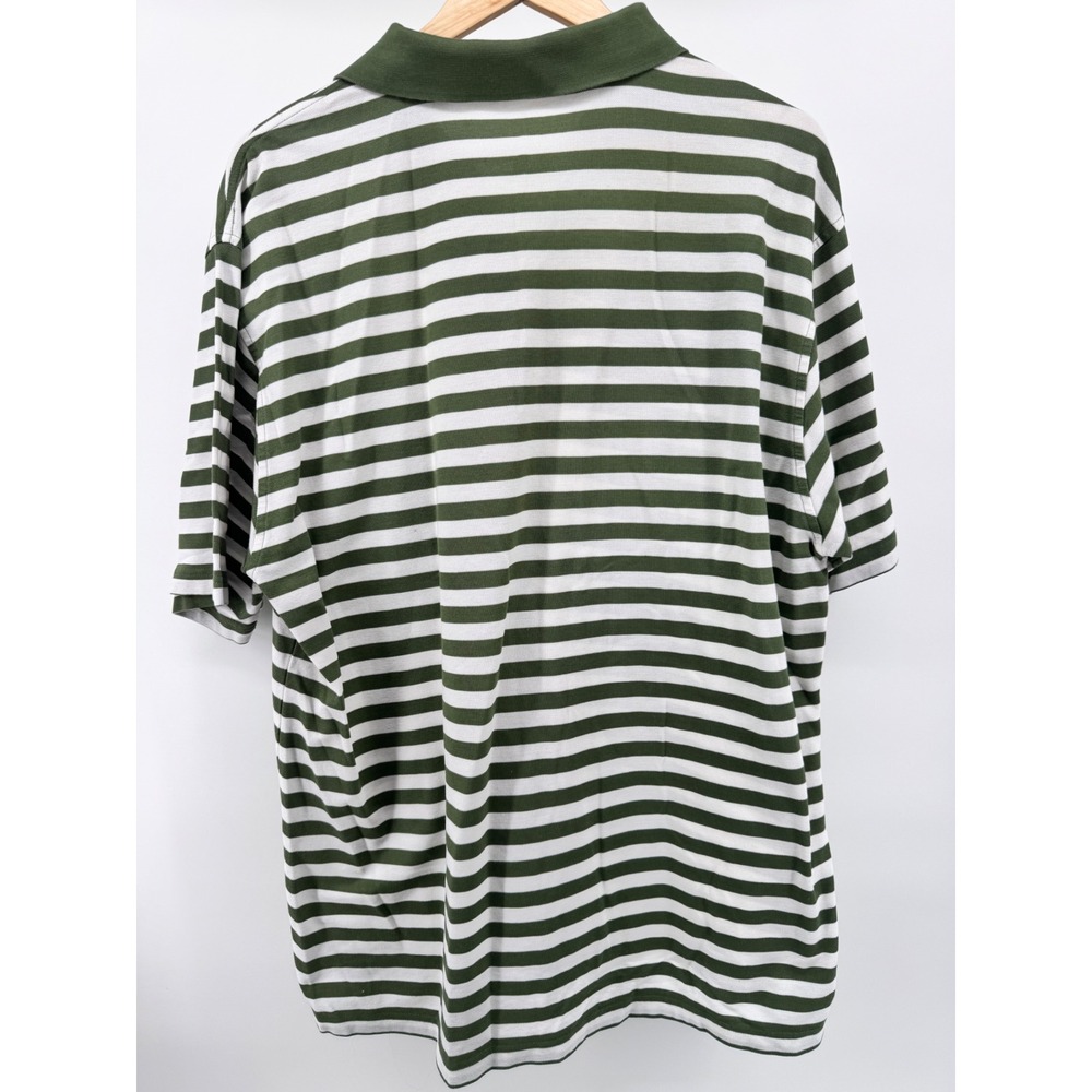 Fairway Greene Pinehurst 1895 Polo Shirt Mens Large Green Striped Golf - Picture 5 of 10